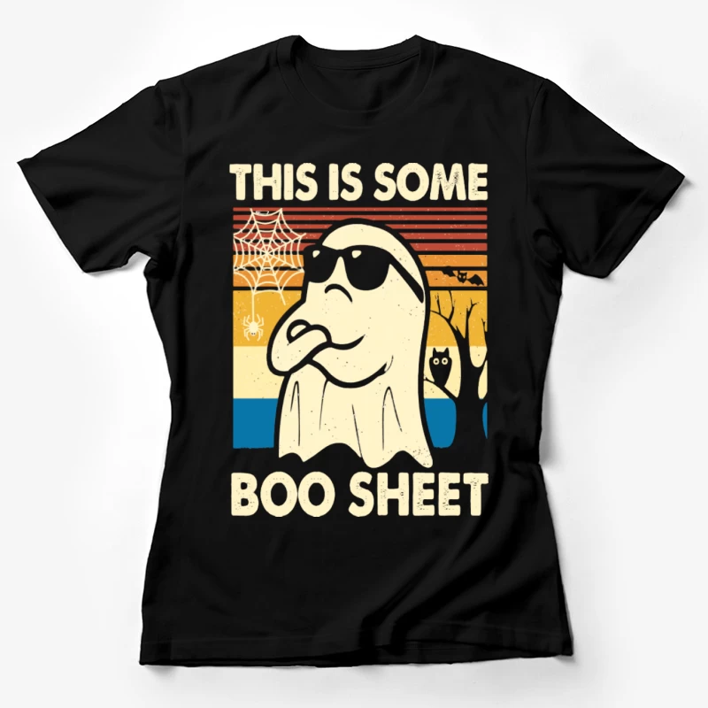 Cooler Geist mit Sonnenbrille und Spruch Damen T-Shirt