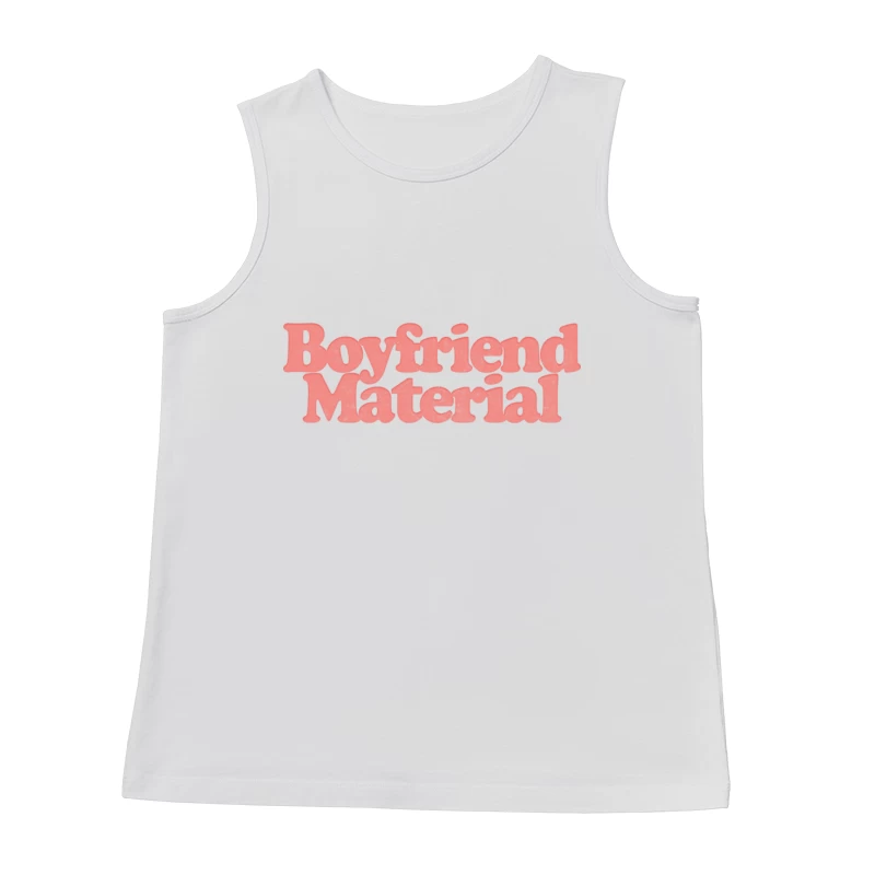 Boyfriend Material  Retro Typography Design Male Tank Top