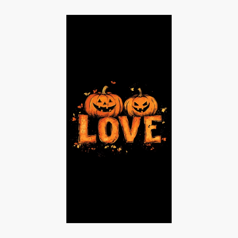 Spooky Halloween Love with Jack-o-Lanterns iPhone Case
