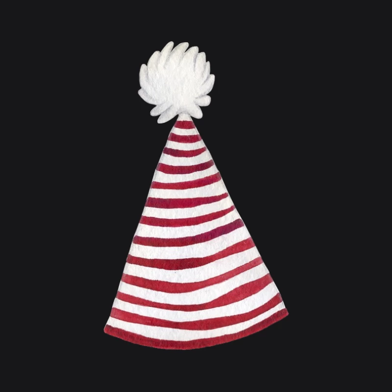 Chapeau rayé rouge et blanc Femme Sweat à capuche