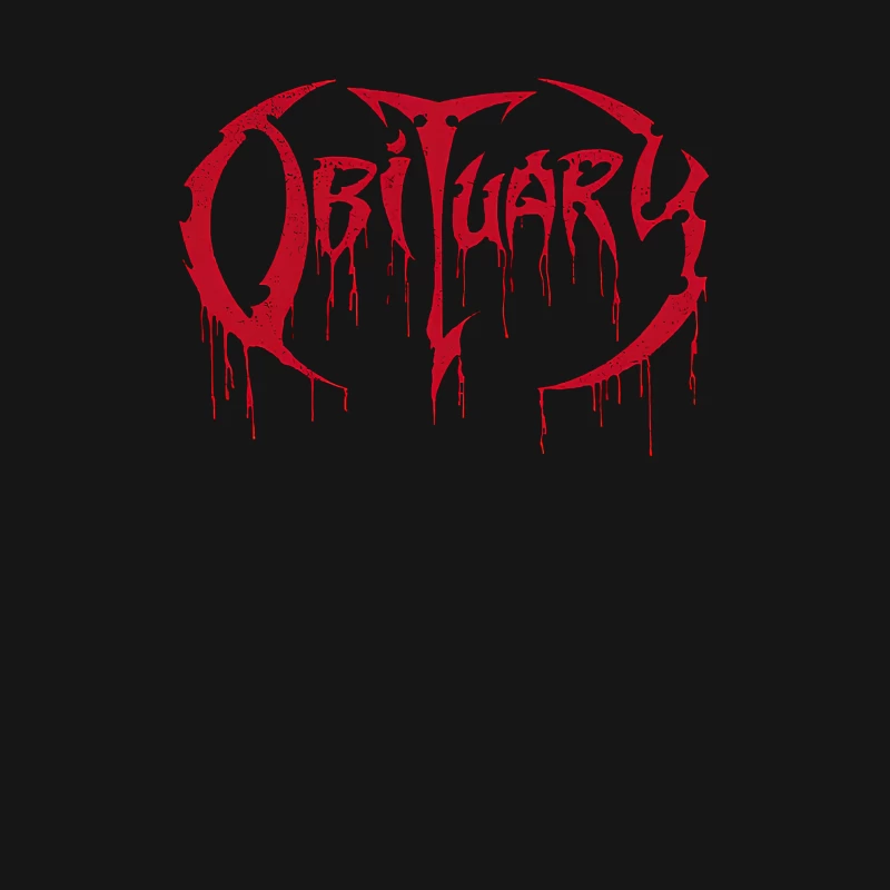 Obituary Cause of Death Red Logo Female T-Shirt