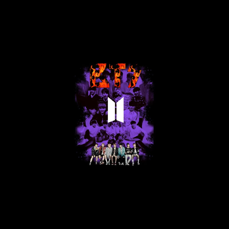 BTS K-Pop Group Art Desk Mat