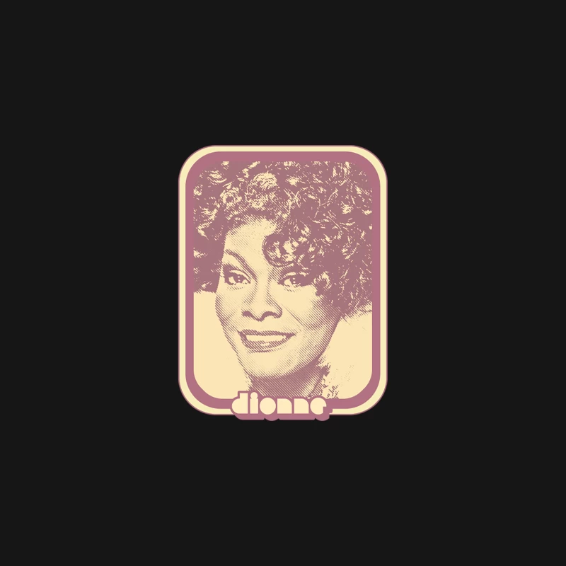 Dionne Warwick  Retro Style 70s Aesthetic Fan Design Desk Mat