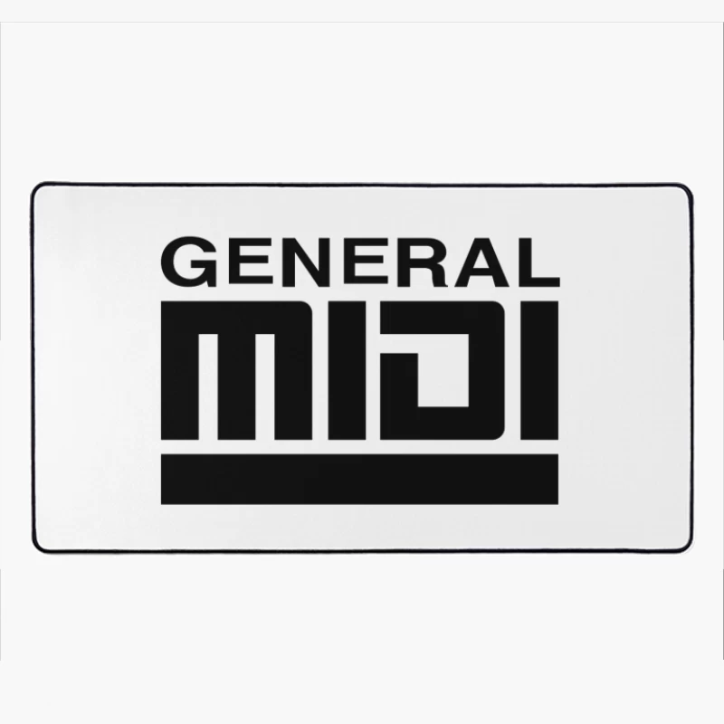 General MIDI Digital Audio Technology Logo Desk Mat