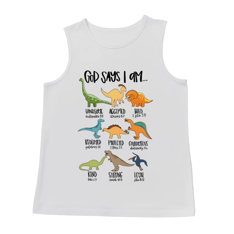 Dinosaurier-Werte für Kinder Herren Tanktops