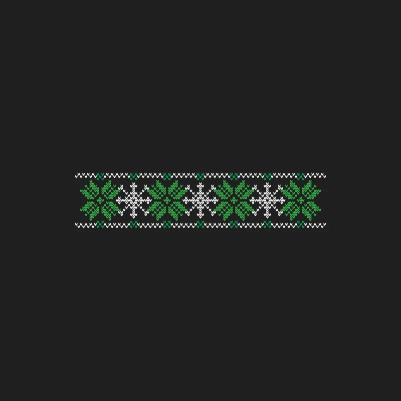 Motif de flocons de neige vert et blanc Homme Débardeur