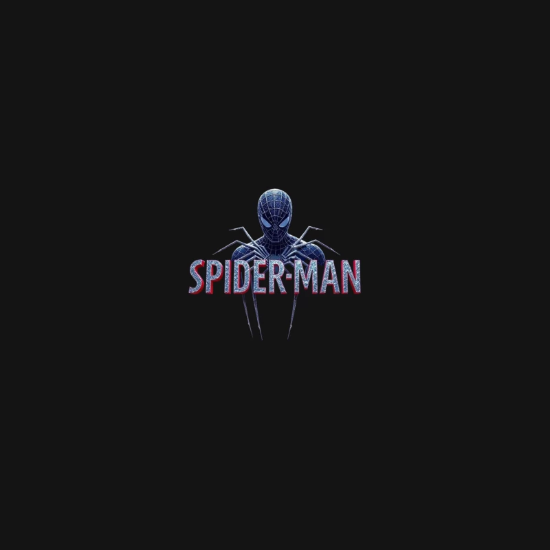 Spider-Man Black Suit Logo with Classic Text Design Coffee Mug