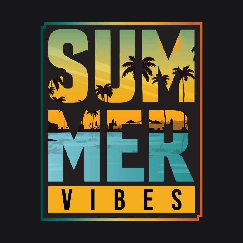 Sommerstimmung mit Palmen Herren Pullover Hoodie