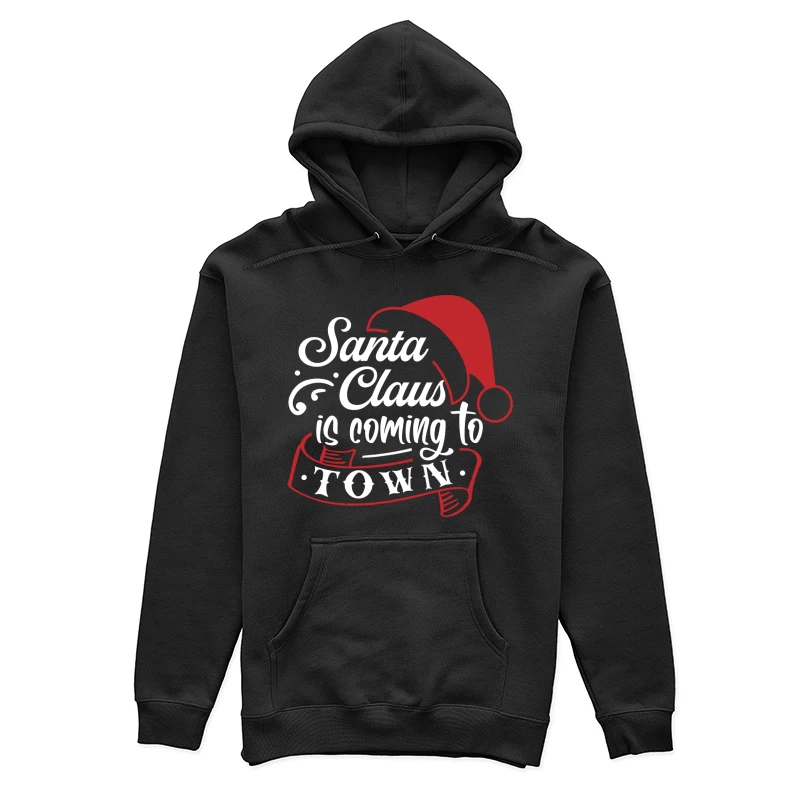 Santa Claus avec Chapeau Rouge Femme Sweat à capuche
