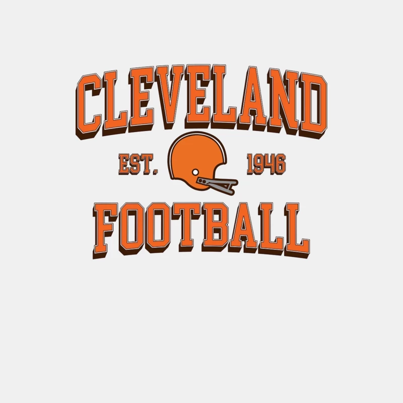 Cleveland Browns NFL Football Team Vintage Logo Est. 1946 Male Tank Top