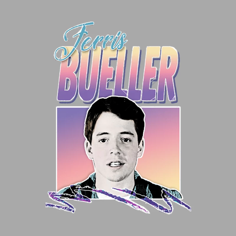 Ferris Bueller 80s Styled Tribute Design Male Pullover Hoodie