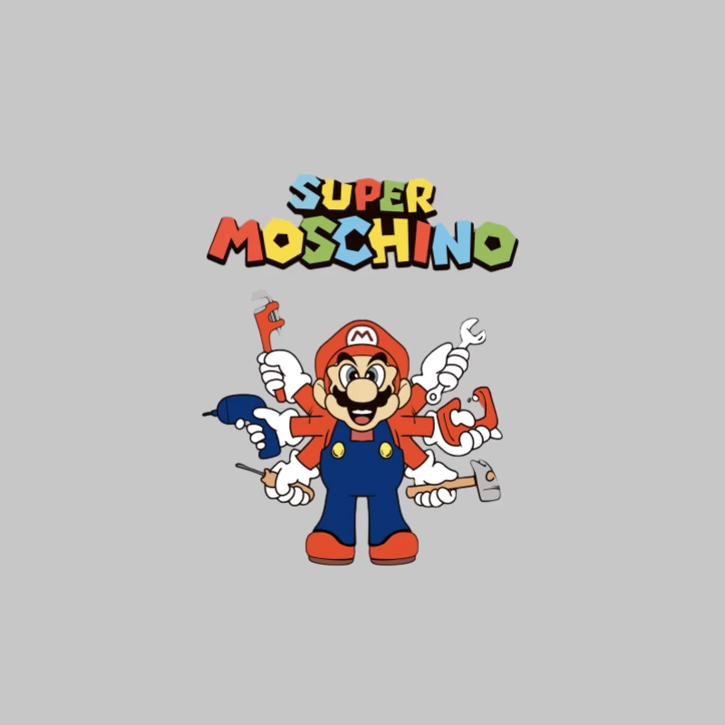 Super Mario et Moschino Homme Manches Longues T-Shirt