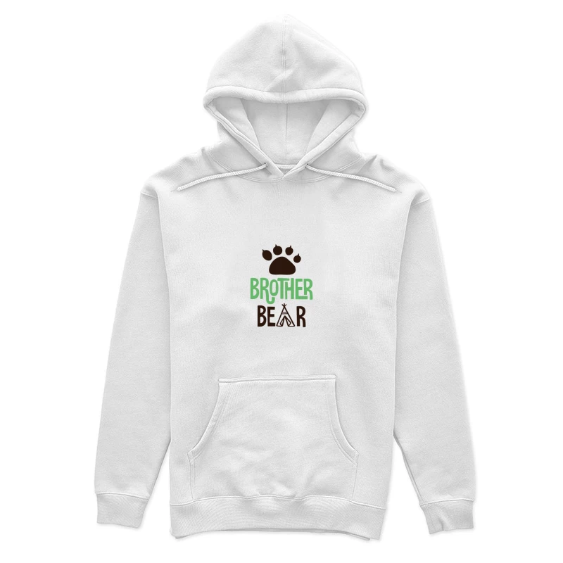 Motif d'ours frère avec empreinte Femme Sweat à capuche
