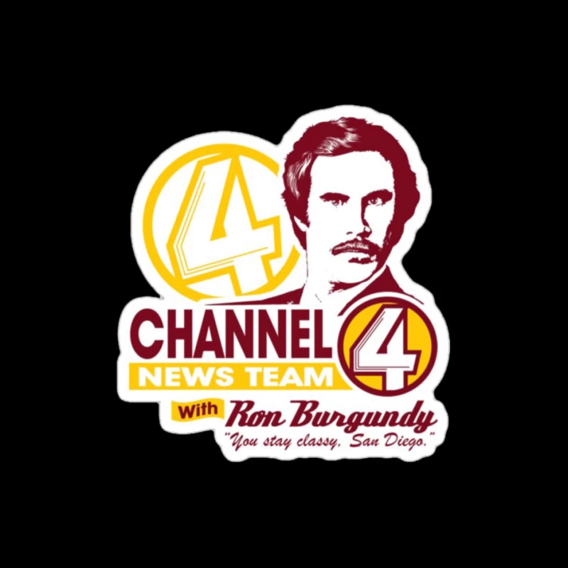 KVWN Channel 4 News Logo 3 Pin