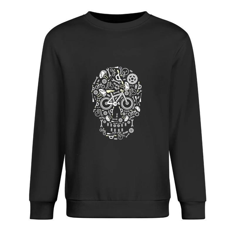 Motif de vélo composé de pièces Homme Sweat-shirt à enfiler