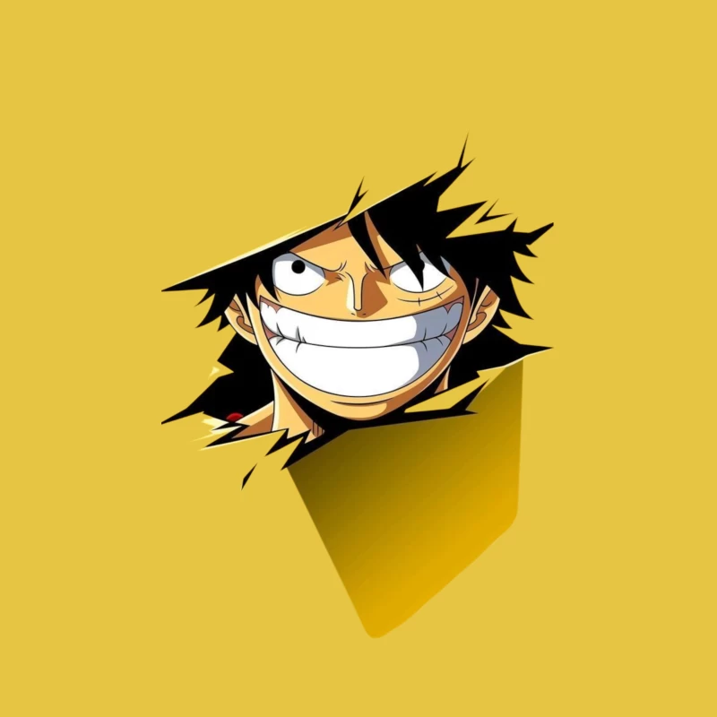 Excited Anime Character from One Piece Male T-Shirt