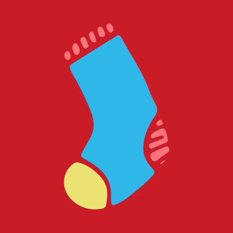 Chaussette bleue avec détails colorés Homme Sweat à capuche