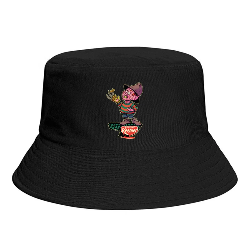 Freddy Keebler: A Whimsical Horror Parody Bucket Hat