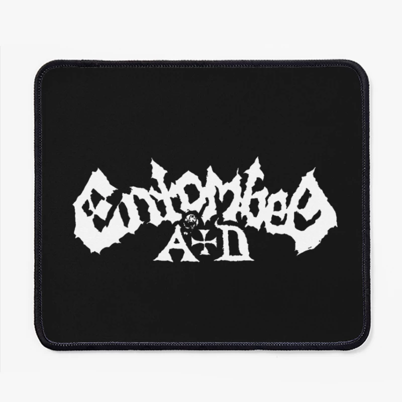 Entombed White Logo Mouse Pad