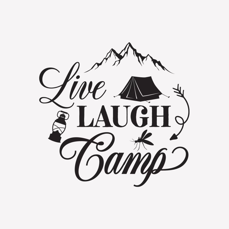 Aventure en camping: Vivre, rire, camper Femme T-Shirt