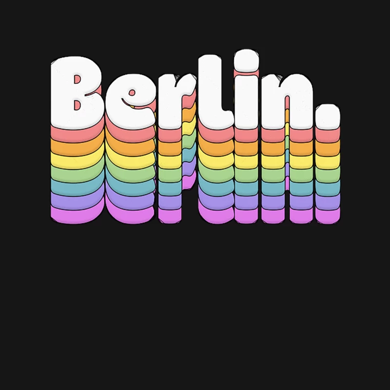 Berlin  Retro Typography Design Mouse Pad
