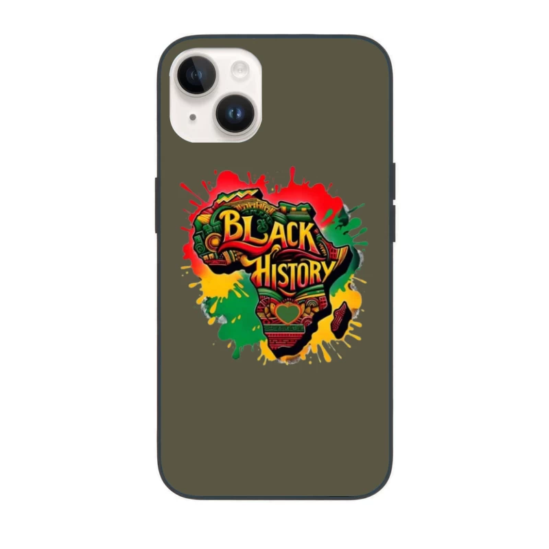Black History Celebration Artwork iPhone Case