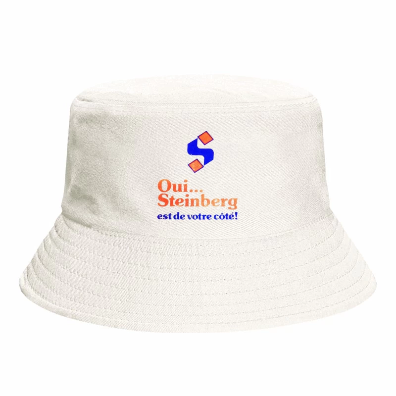 Vintage French Political Campaign Logo for Steinberg Bucket Hat