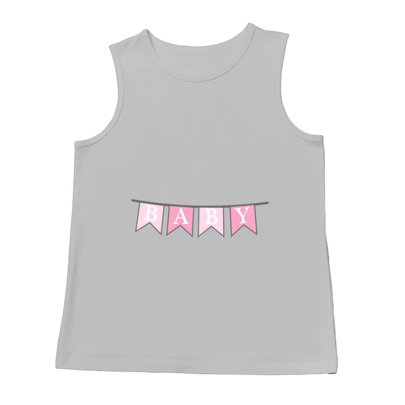 Banderole de Fête pour Bébé en Rose Homme Débardeur