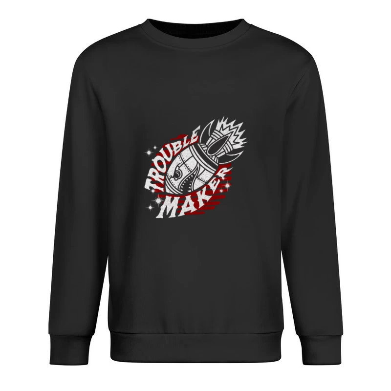 Fairy Tail Anime Guild Symbol in Red and White Male Pullover Sweatshirt