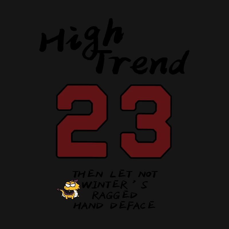Nummer 23 Design mit Comicfigur Herren T-Shirt