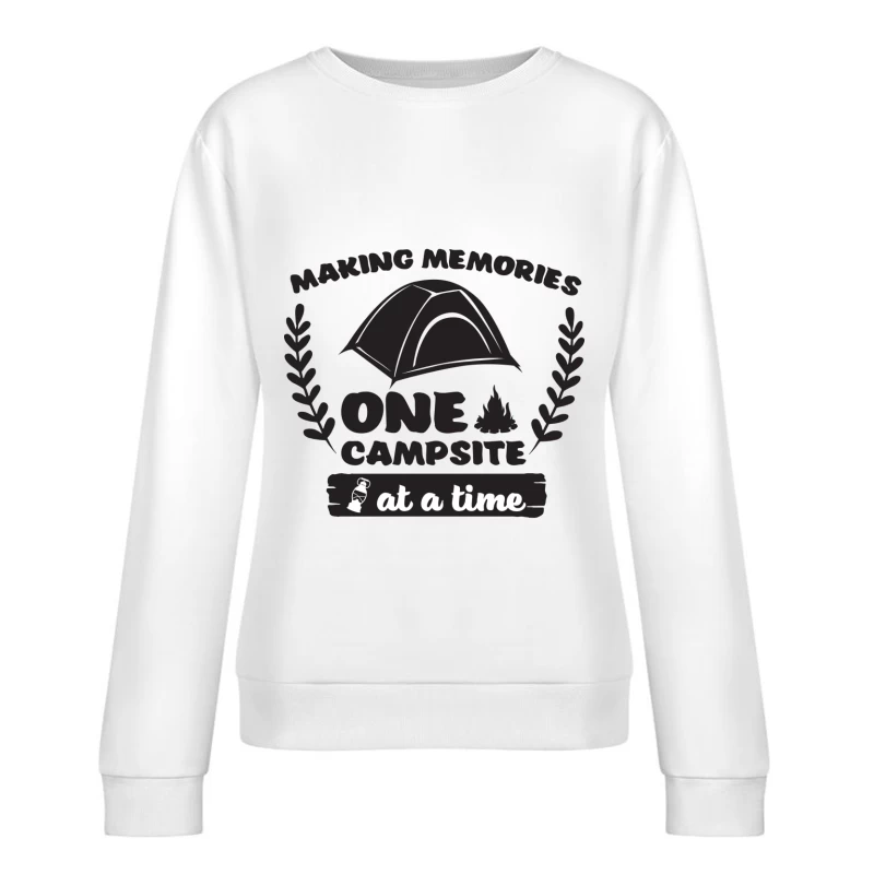 Camping et souvenirs: une expérience à chaque fois Femme Sweat-shirt à enfiler