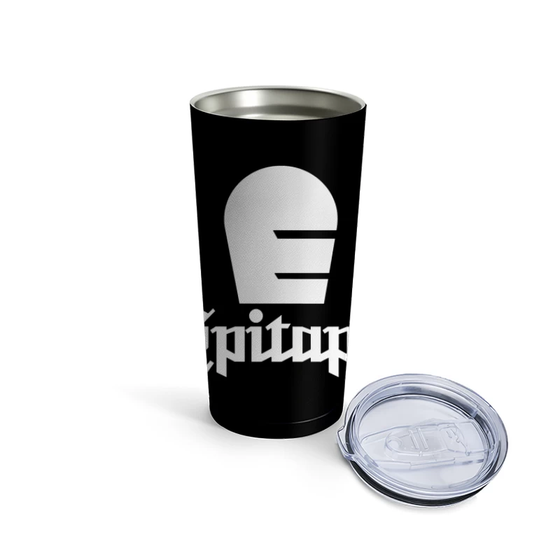 Minimalist Epitaph Records Logo Outline Travel Mug