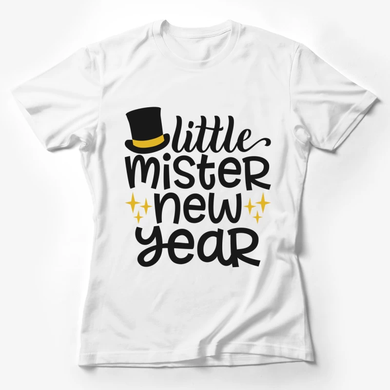 Petit Monsieur Nouvel An avec Chapeau Femme T-Shirt