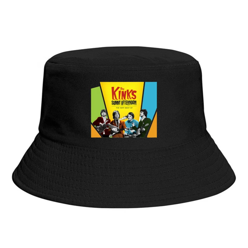 The Kinks 'Sunny Afternoon: The Very Best Of' Vintage Album Cover Bucket Hat