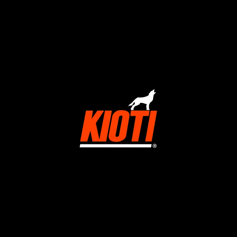 Kioti Farm Equipment Brand Logo with Wolf Silhouette iPhone Case