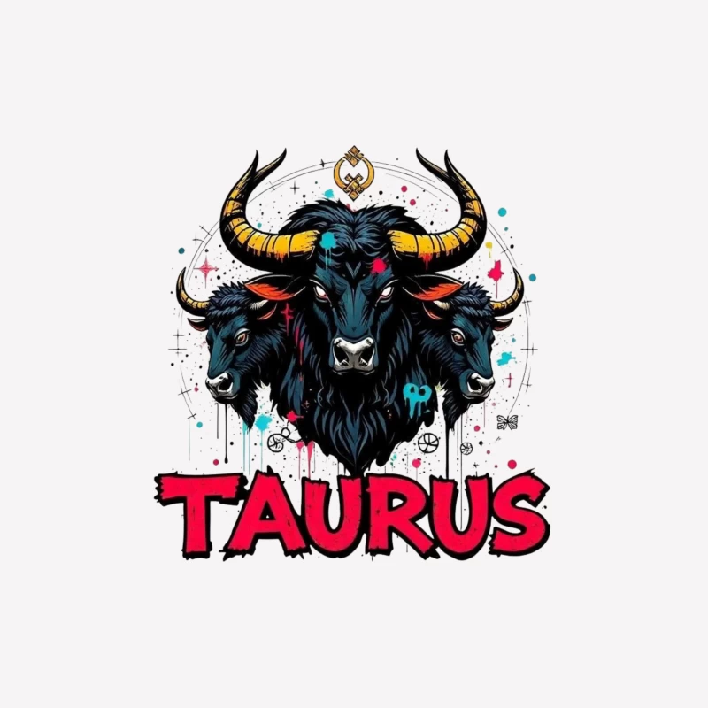 Astrological Art of Taurus Male T-Shirt