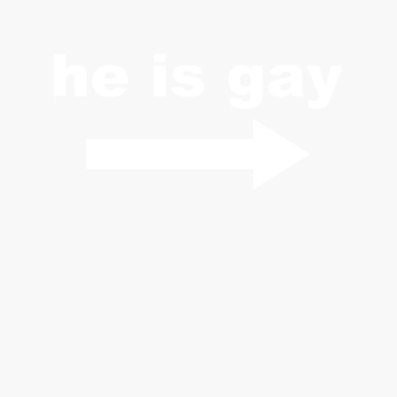 He Is Gay Funny Cotton Tote Bag
