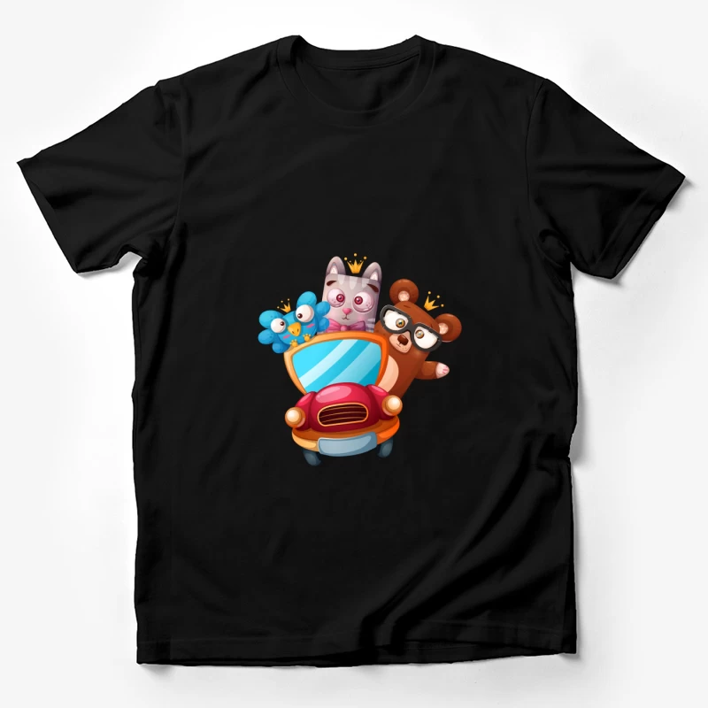 Animaux mignons en voiture Homme T-Shirt