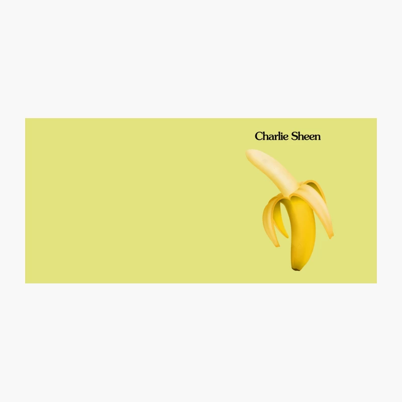 Peeled Banana as Charlie Sheen: A Fruity Pun Coffee Mug