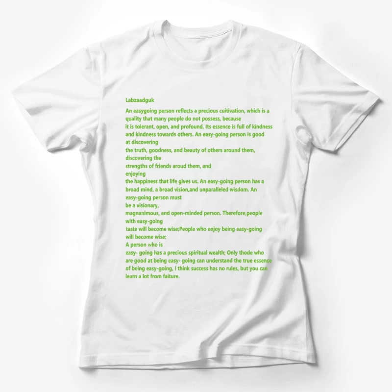 Easy-going Persönlichkeit Eigenschaften Damen T-Shirt