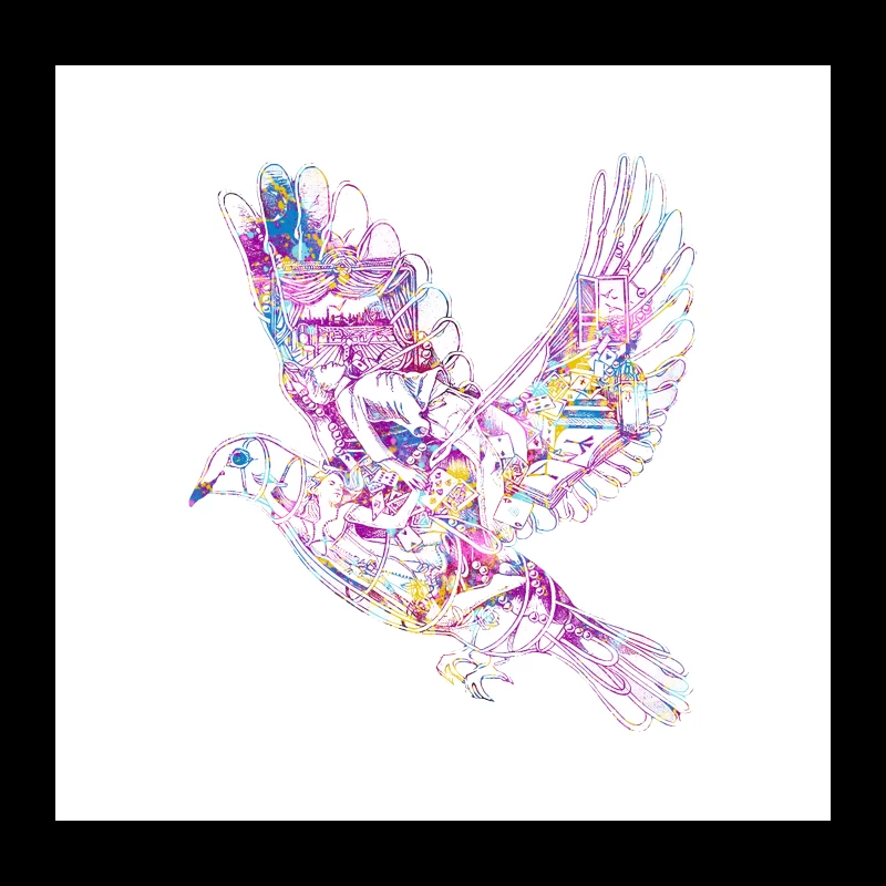 Coldplay Dove Fly Throw Pillow