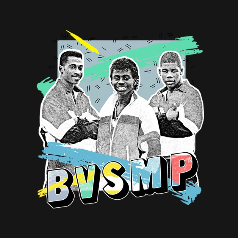B.V.S.M.P.  Vintage 80s Hip Hop Aesthetic Mouse Pad