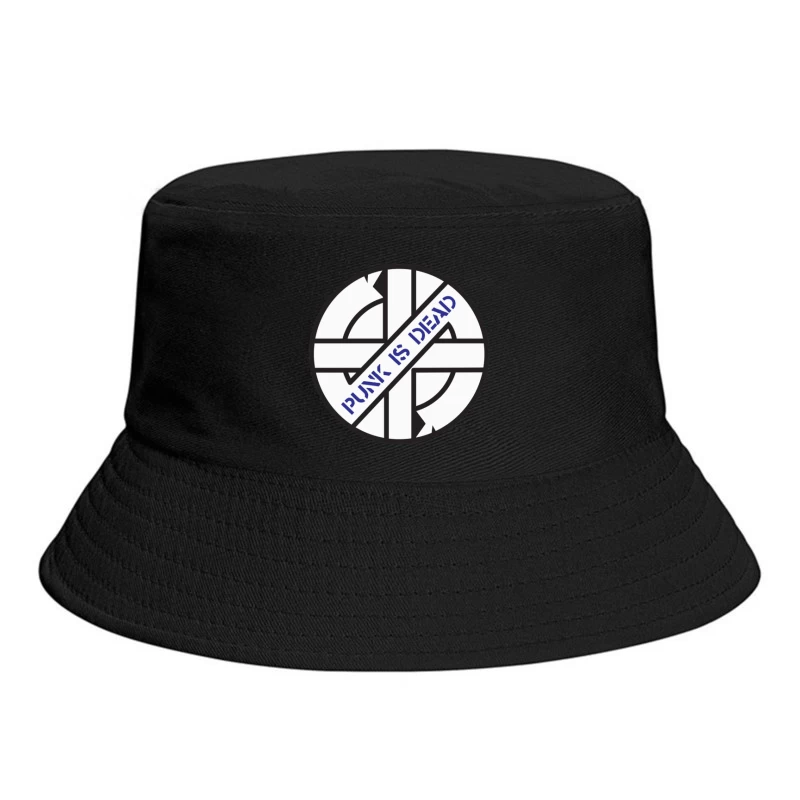 Punk Is Dead Band Logo Design Bucket Hat