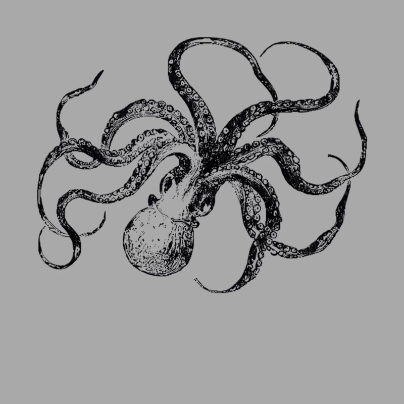 Octopus Female Pullover Hoodie