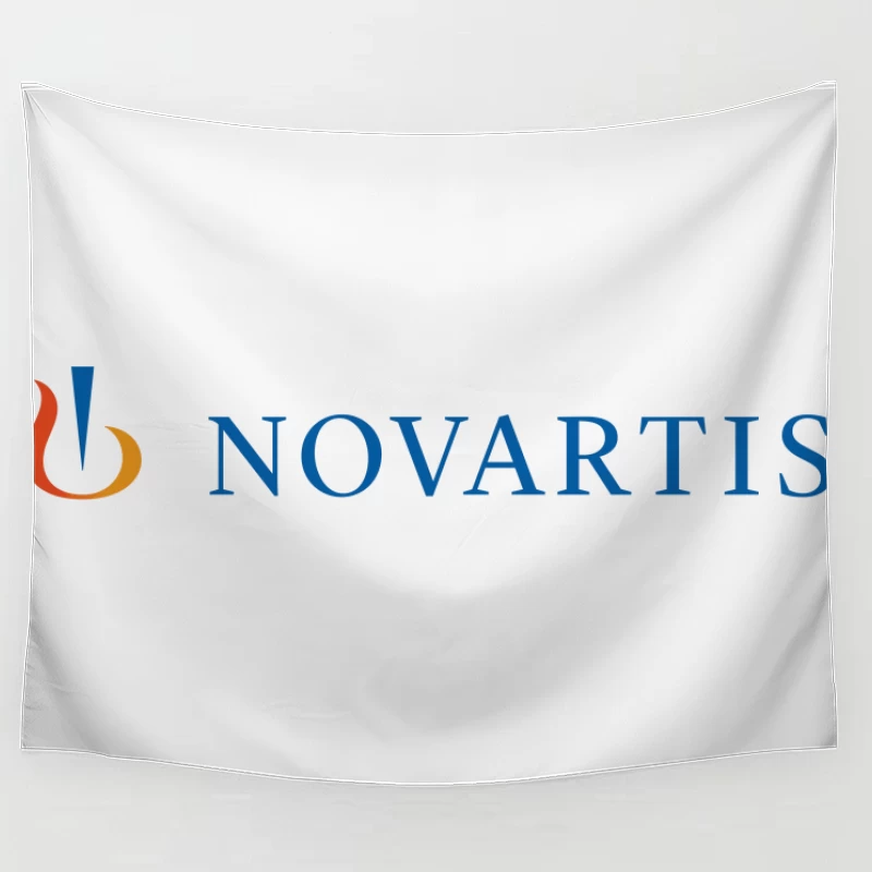 Novartis Healthcare Company Corporate Logo Tapestry