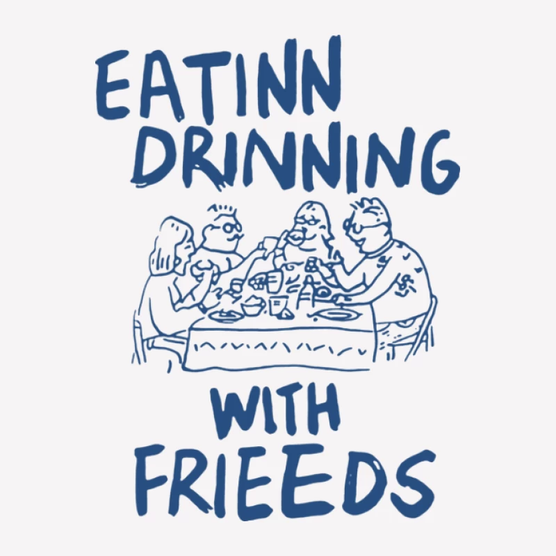 Gemeinsames Essen mit Freunden Herren T-Shirt