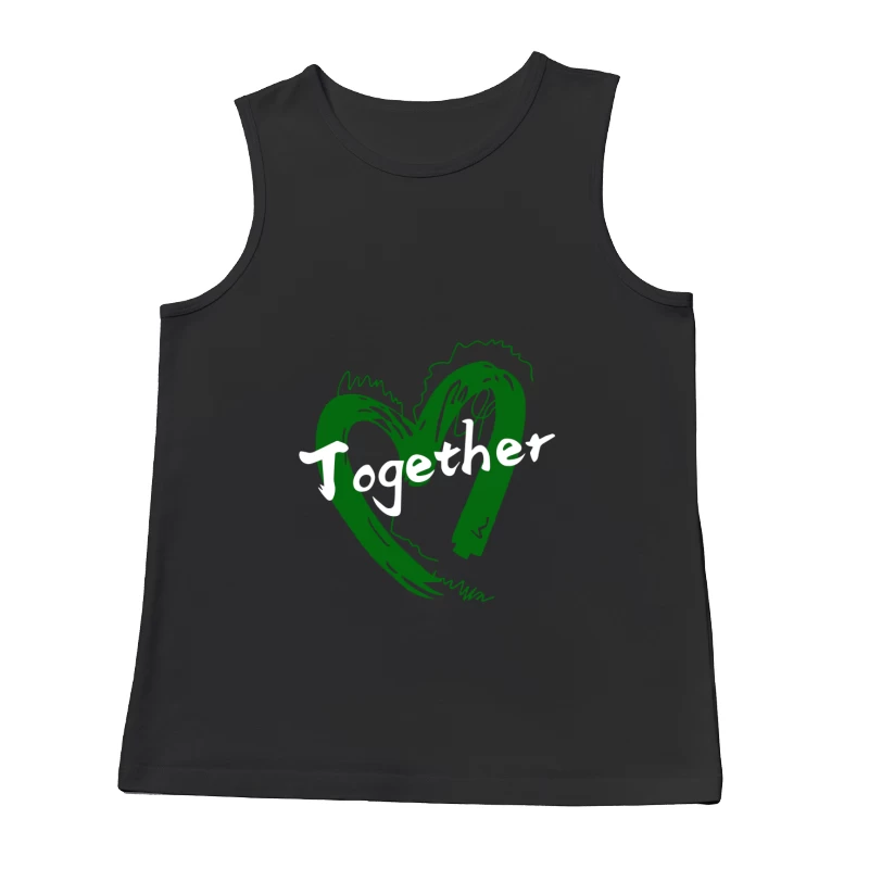 Zusammen Herz Kunst Herren Tanktops