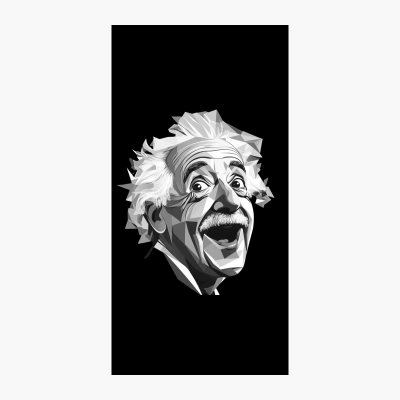 Einstein style portrait iPhone Case