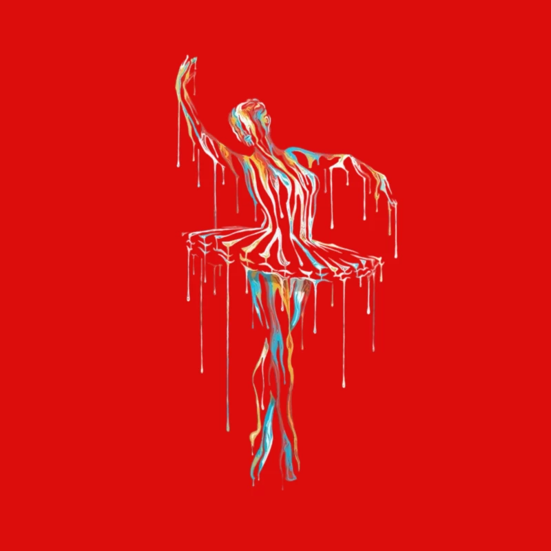 Colorful Abstract Ballerina Sculpture Male Tank Top