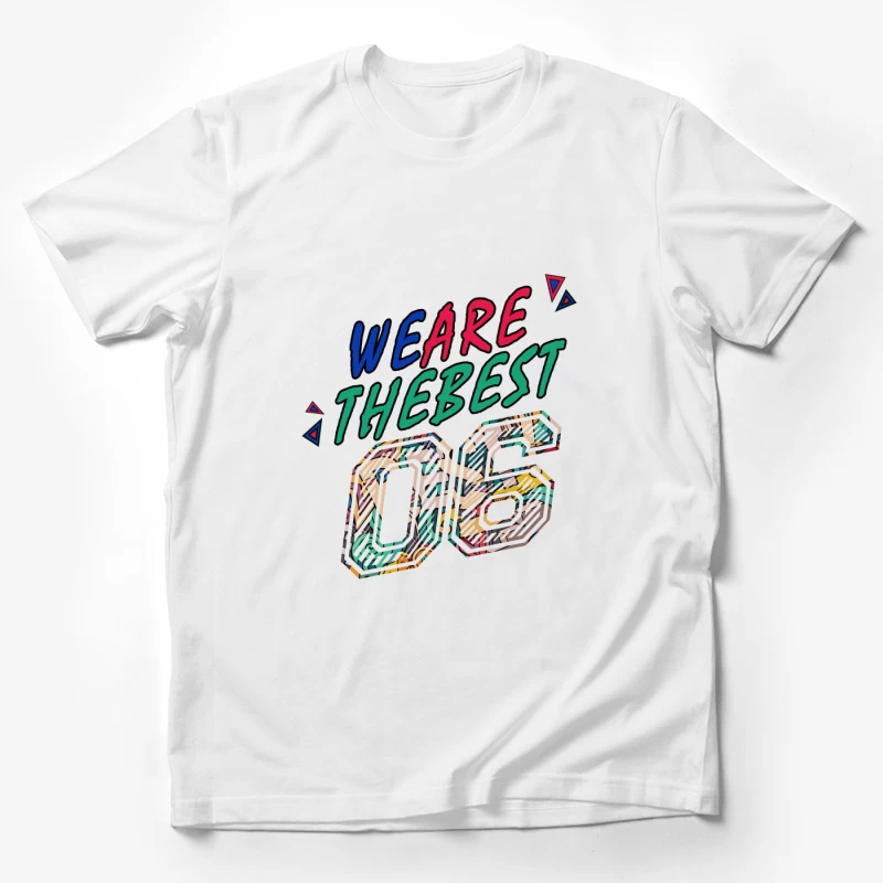 Kunstvolles Design mit Zahlen und Buchstaben Herren T-Shirt